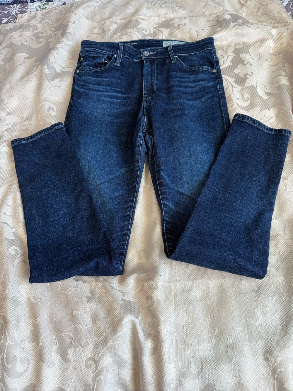 AG Adriano Goldschmied x Anthropologie Stevie Ankle Jeans 27R High Rise Premium - Picture 3 of 10